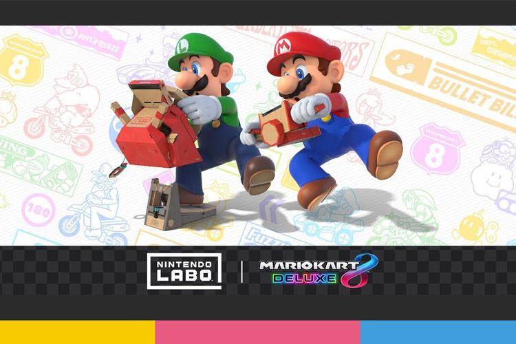 بازی Mario Kart 8 Deluxe از کیت Vehicle Kit نینتندو لبو پشتیبانی خواهد کرد