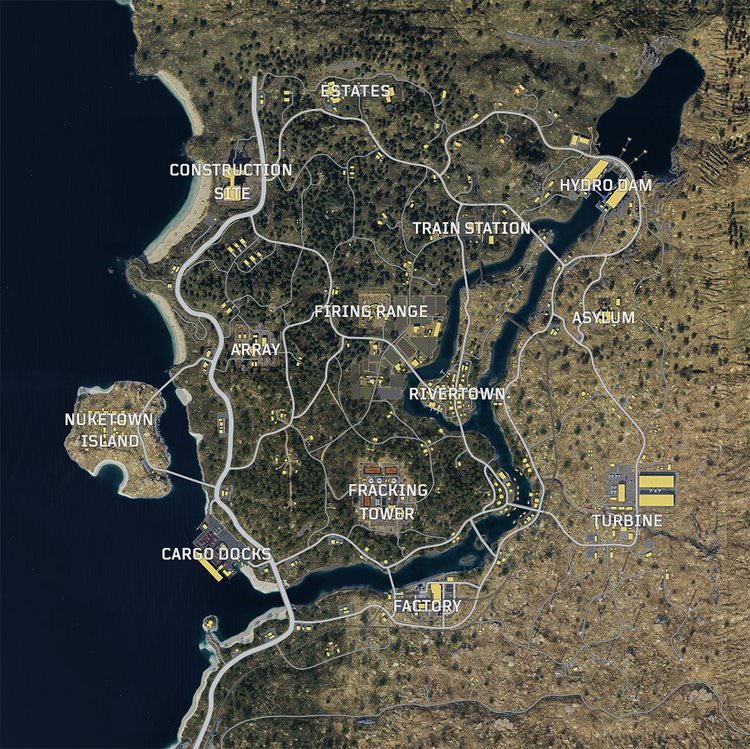 Call of Duty: Black Ops 4 Blackout Full Map
