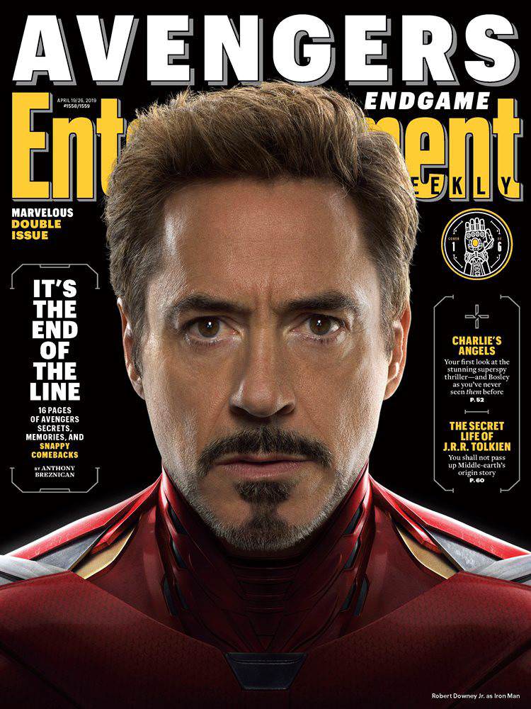 کاور EW مجله برای فیلم Avengers: Endgame