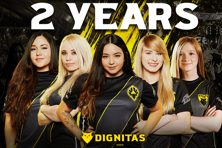 مجموعه Dignitas قرارداد تیم بانوان CS:GO خود را به مدت ۲ سال تمدید کرد