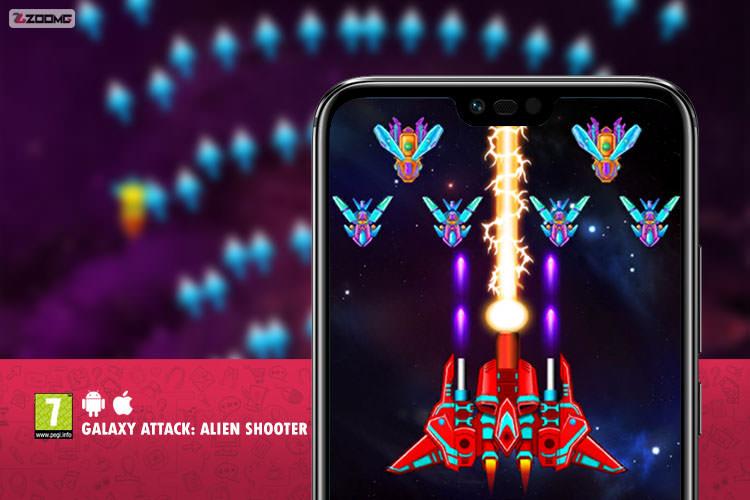 معرفی بازی موبایل Galaxy Attack: Alien Shooter؛ محافظت از زمین در برابر بیگانه‌ها