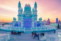 هاربین چین، بزرگ‌ترین فستیوال برای علاقه‌مدان به مجسمه‌های برفی