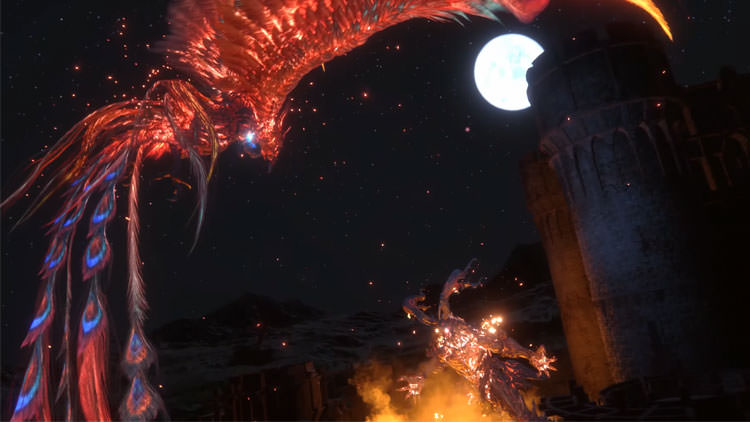 ققنوس در مقابل ایفریت در Final Fantasy 16
