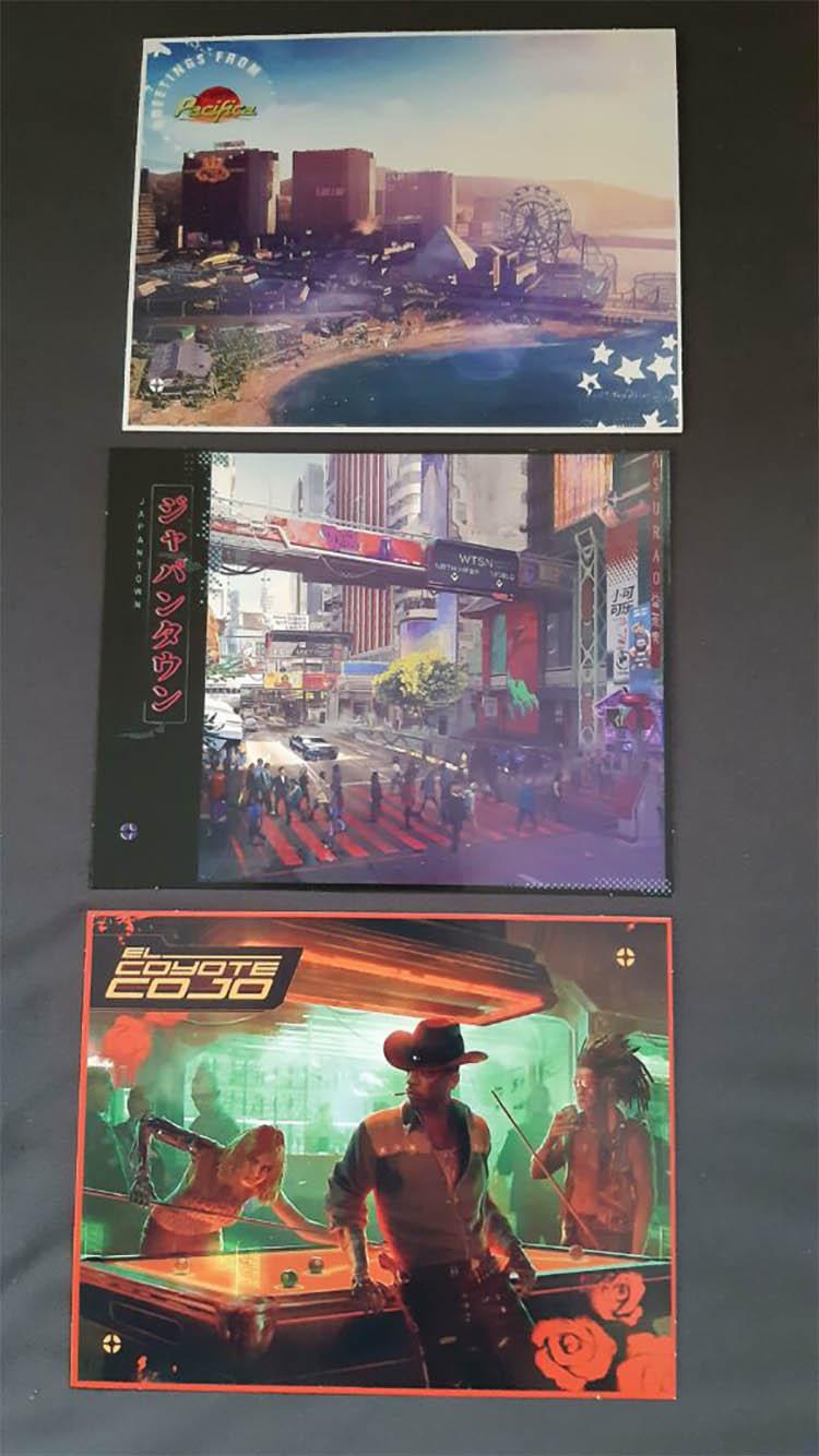 کارت پستال‌های نسخه فیزیکی Cyberpunk 2077