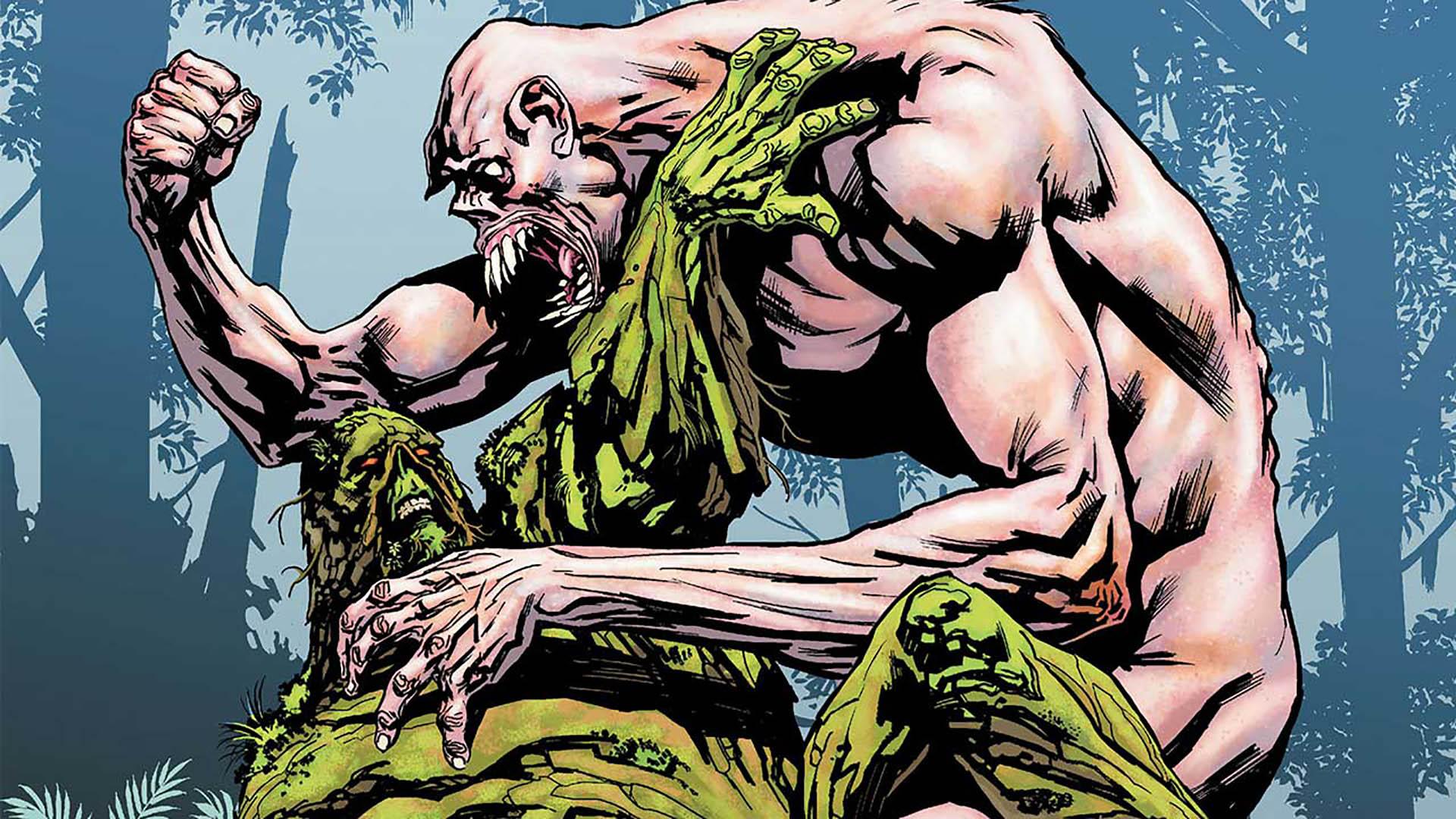 شخصیت سوامپ تینگ در حال مبارزه با آنتون آرکین