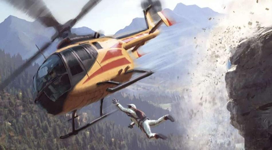 پرش به سمت هلیکوپتر در بازی کنسل شده Criterion Games