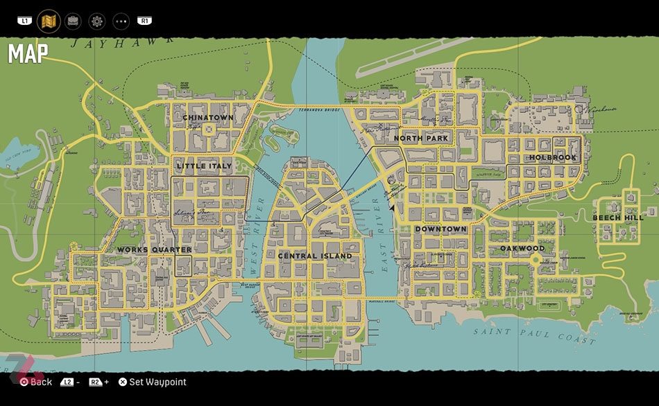 نقشه شهر مافیا
