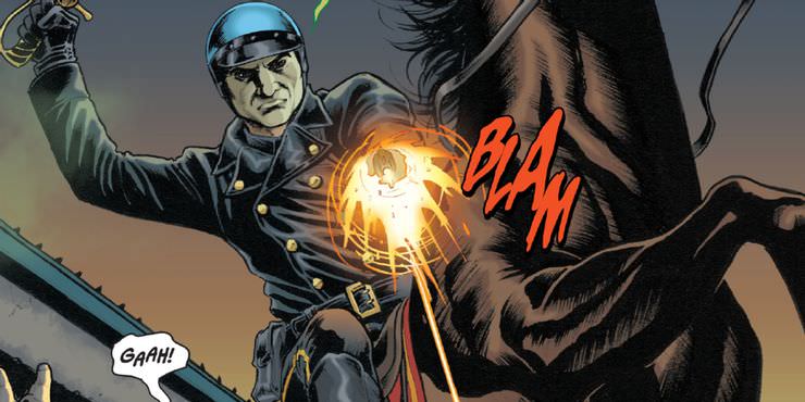 شخصیت هورسمن در سری کتاب کمیک  Detective Comics روی اسب