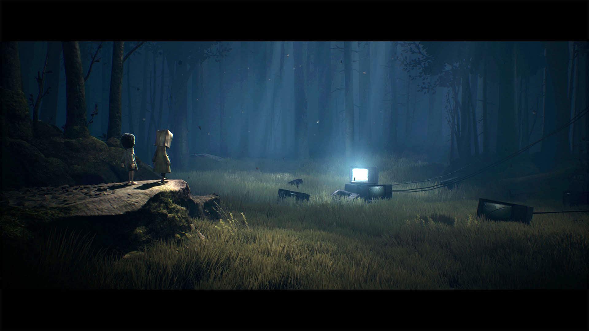 تلویزیون ها درون جنگل در بازی Little Nightmares 2