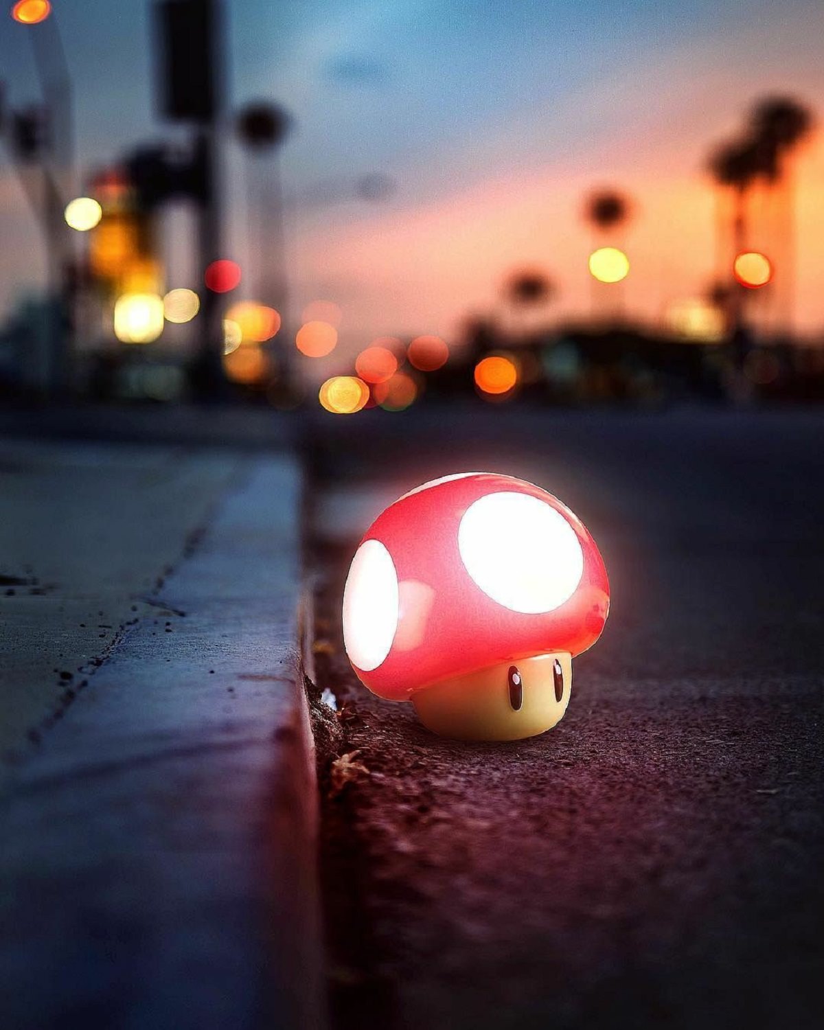 قارچ بازی ماریو به شکل واقعگرایانه و سه بعدی در خیابان