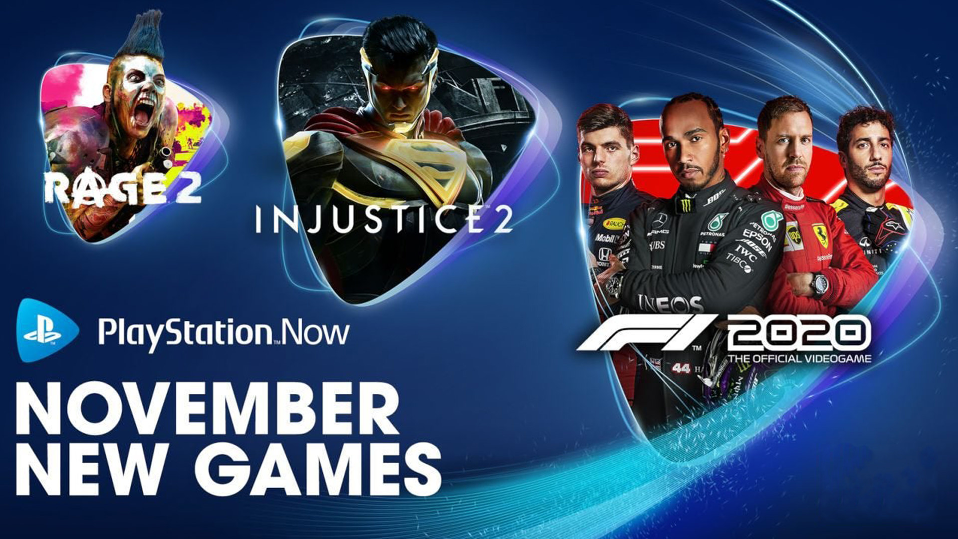 بازی‌های Rage 2 ،F1 2020 و Injustice 2 به سرویس PS Now راه می‌یابند