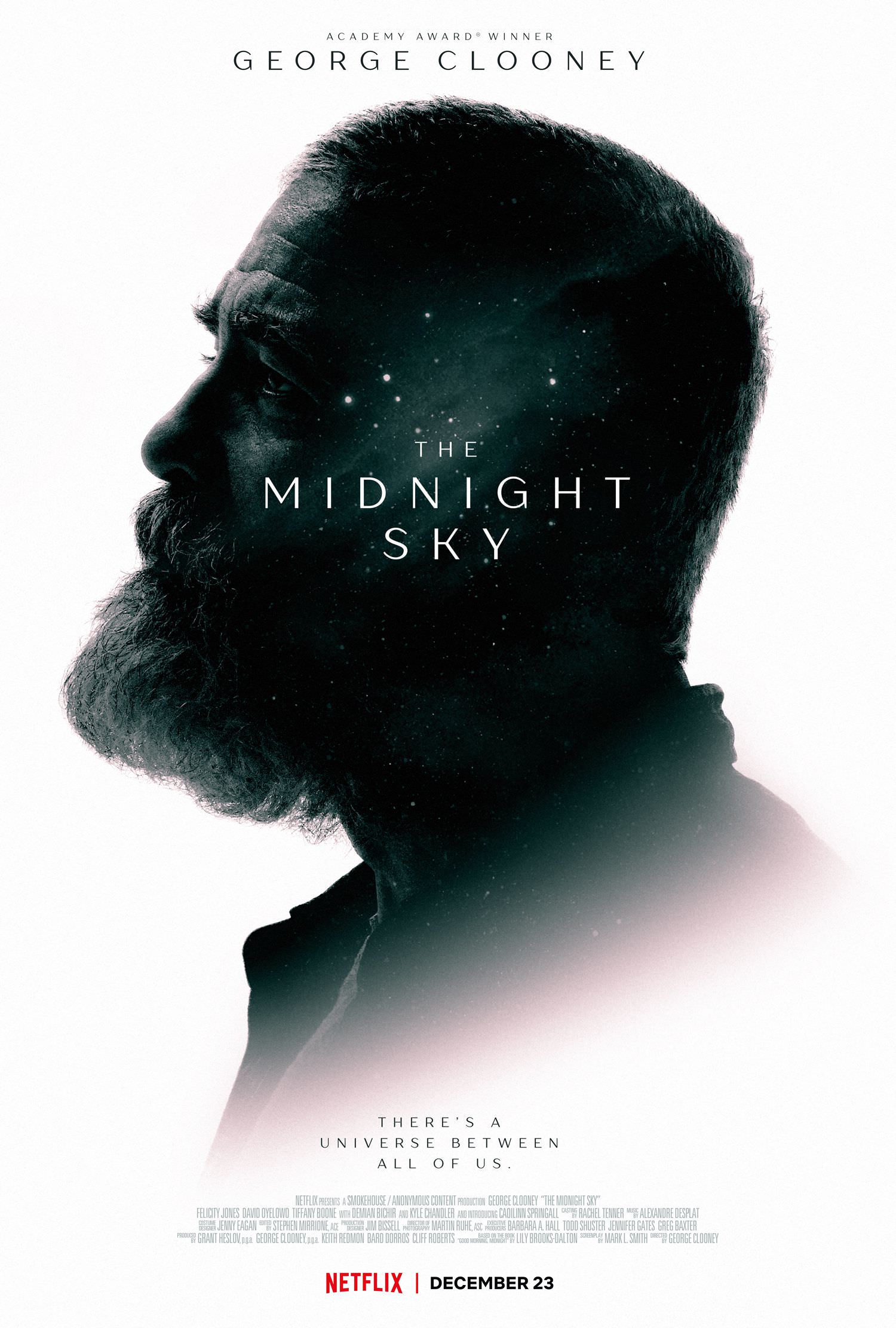 جرج کلونی در پوستر فیلم The Midnight Sky