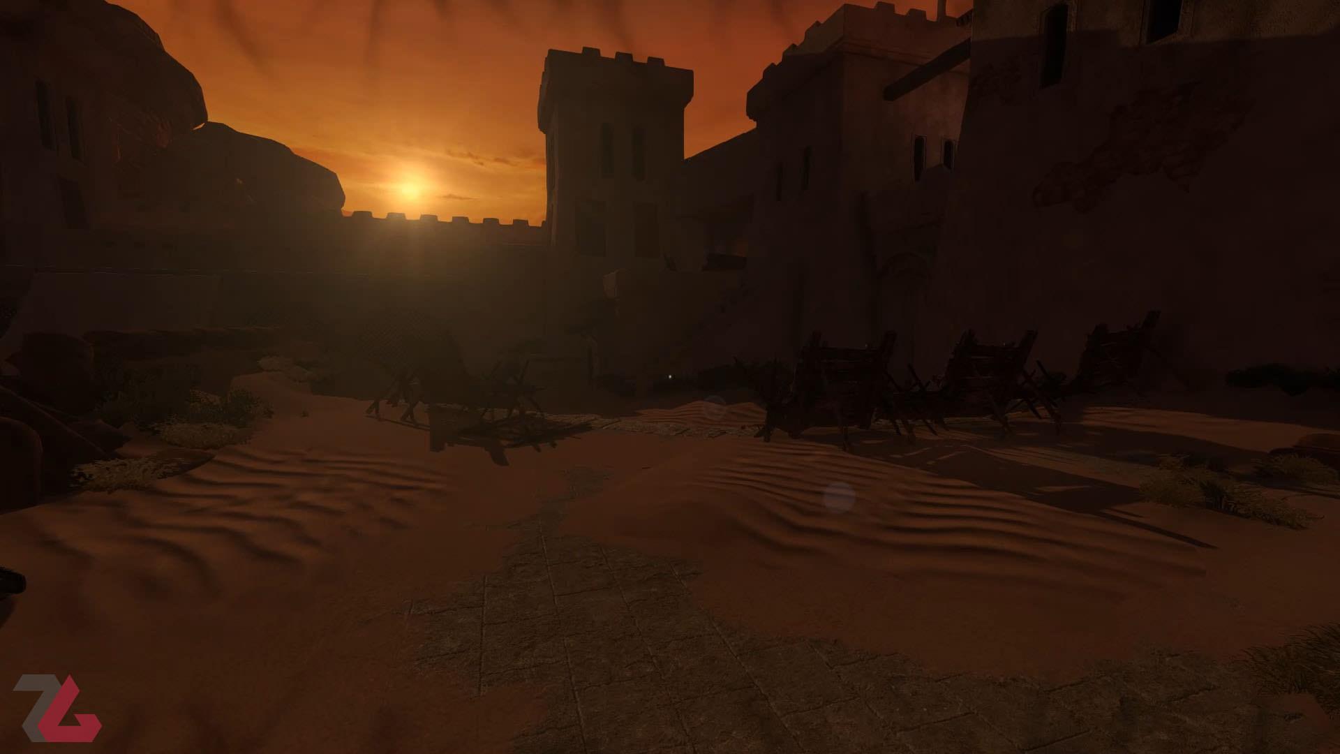 محیط صحرایی در بازی Amnesia Rebirth