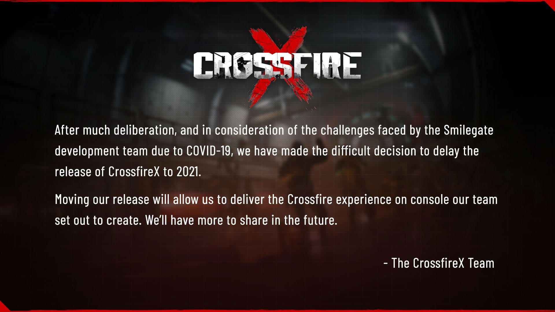 بیانیه تاخیر CrossfireX
