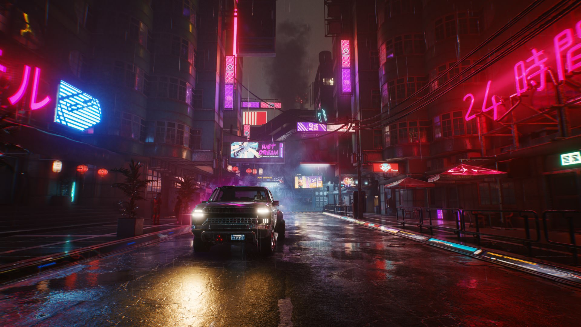 نمای شهر بازی Cyberpunk 2077