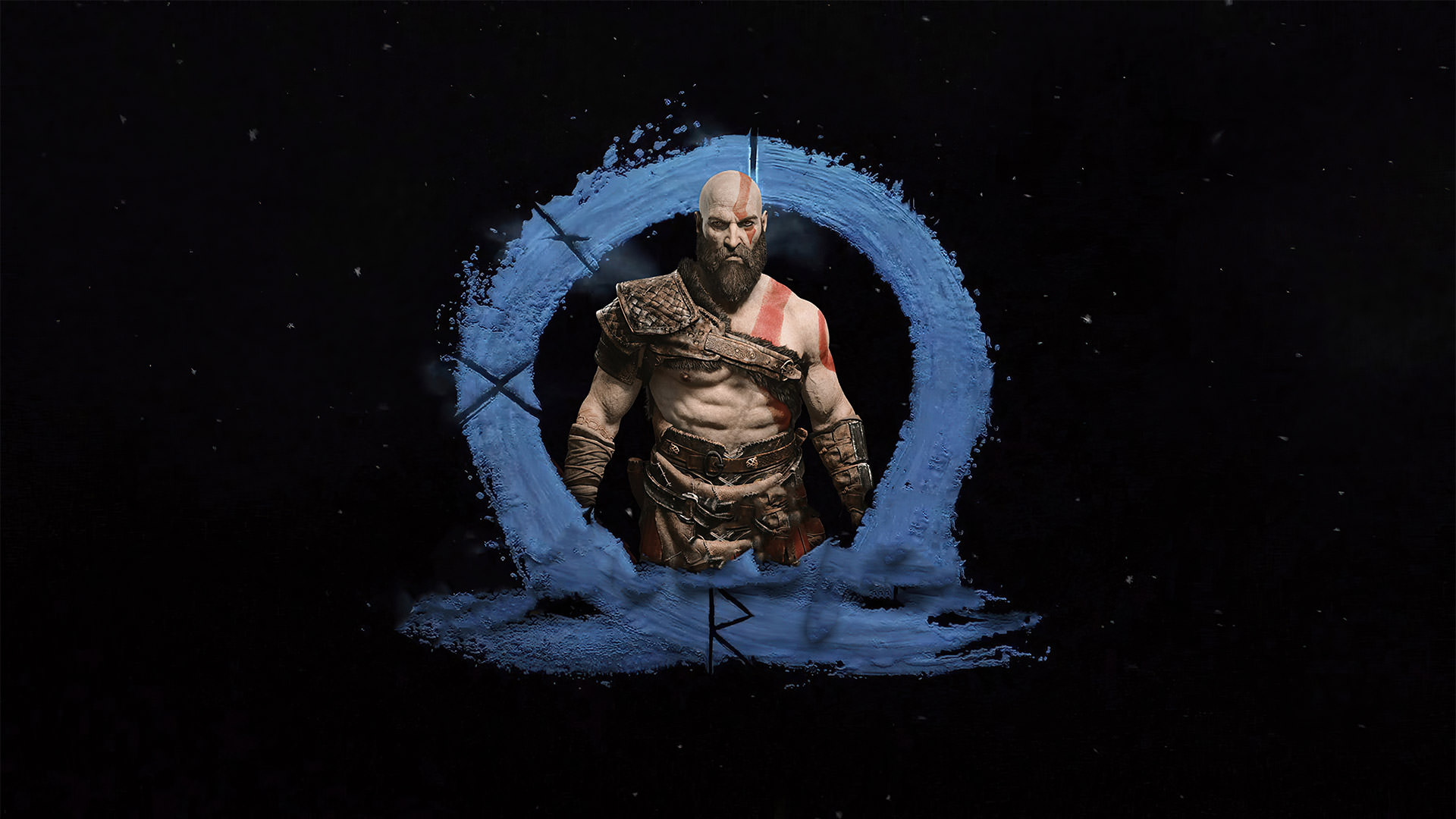 تصویر لوگوی بازی God of War Ragnarok با کریتوس