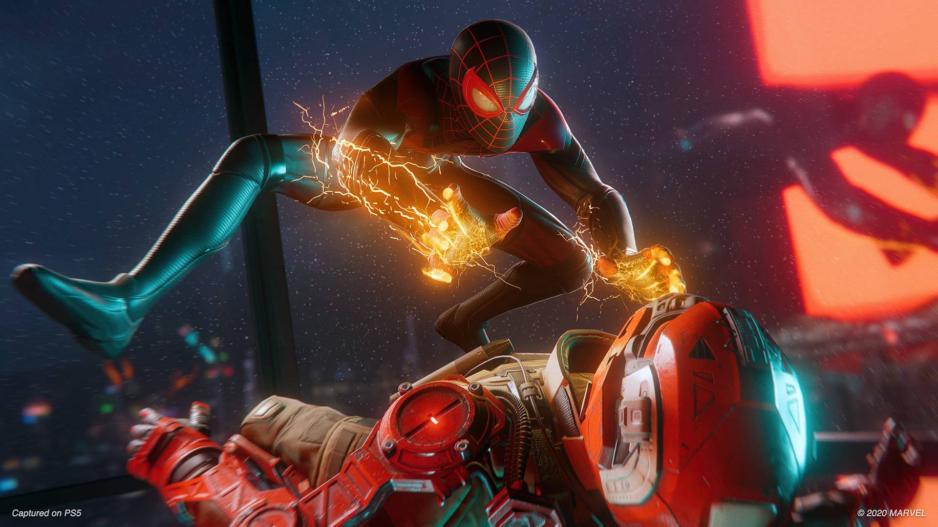 شوک‌های الکتریکی اسپایدرمن در بازی Spider-Man Miles Morales