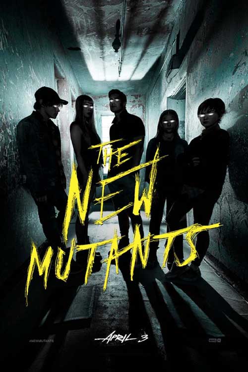 پنج انسان قرارگرفته در سایه داخل تیمارستان روانی در فیلم New Mutants