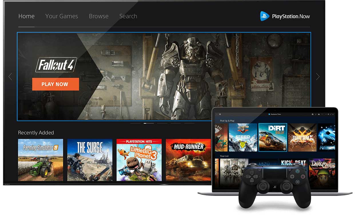 سرویس PlayStation Now روی پلتفرم‌های مختلف