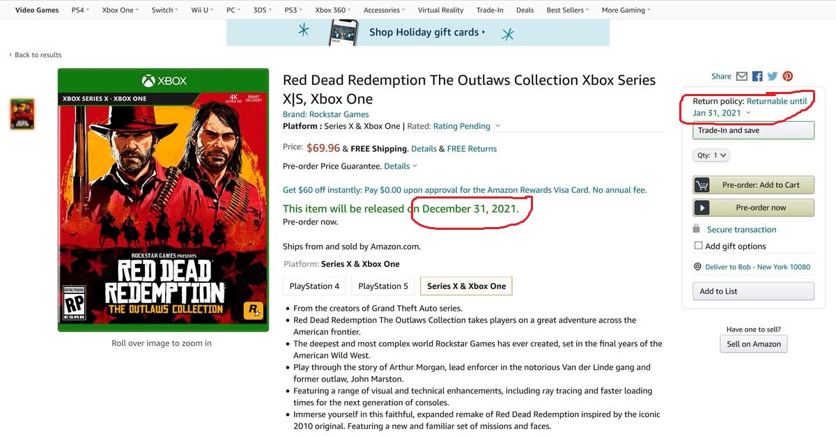 اشتباه در درج تاریخ عرضه شایعه انتشار مجموعه Red Dead Redemption The Outlaws Collection