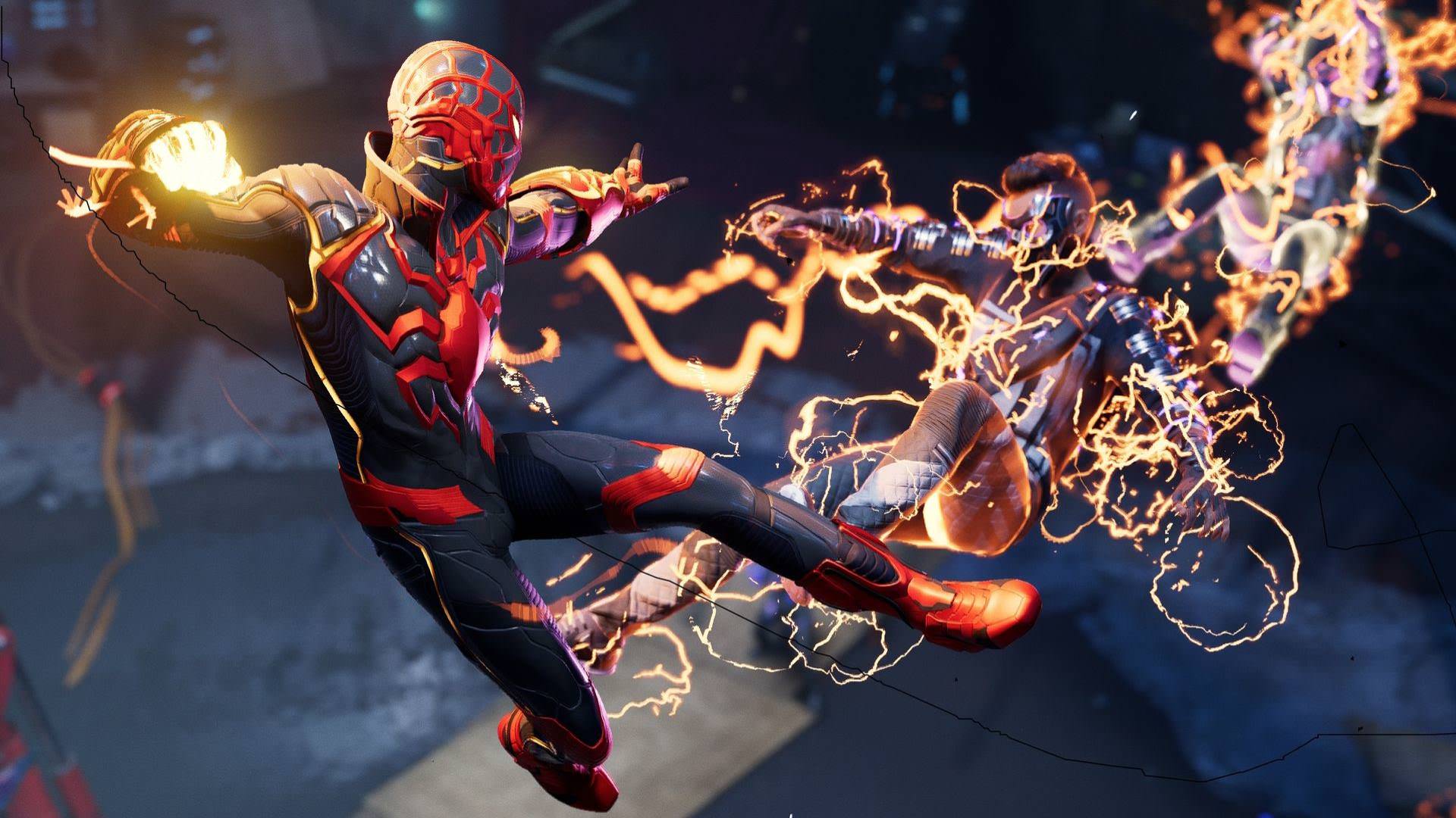 قدرت‌های بیوالکتریکی مایلز و لباس مخصوص در بازی Spider-Man Miles Morales
