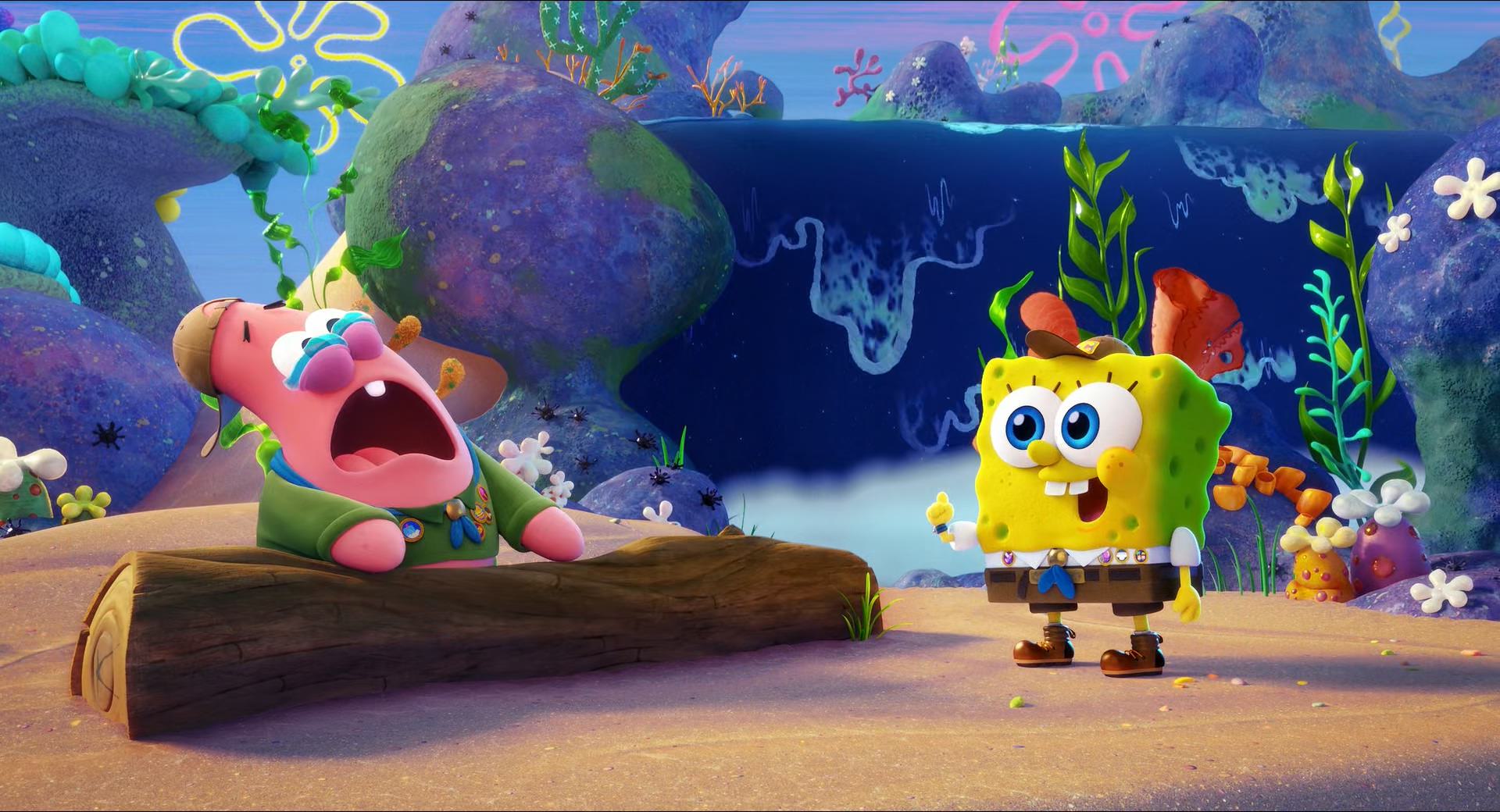 آشنایی باب اسفنجی و پاتریک در دوران کودکی در انیمیشن The SpongeBob Movie: Sponge on the Run