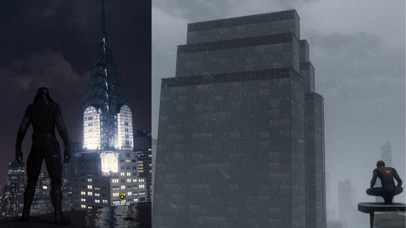 تفاوت ساختمان کرایسلر در دو بازی Spider-Man و Miles Morales