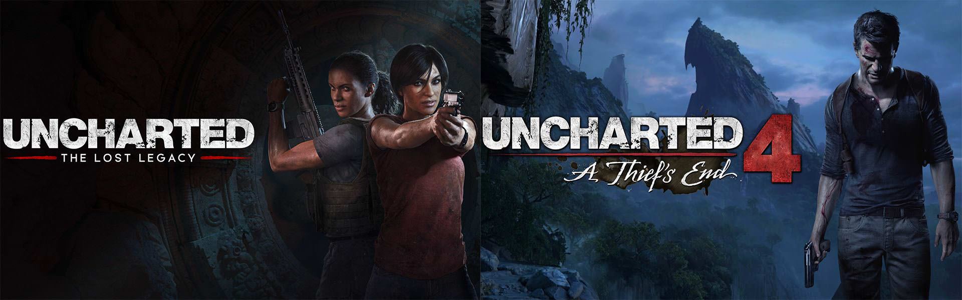 نیتن دریک، کلوئی و ندین در بازی Uncharted 4