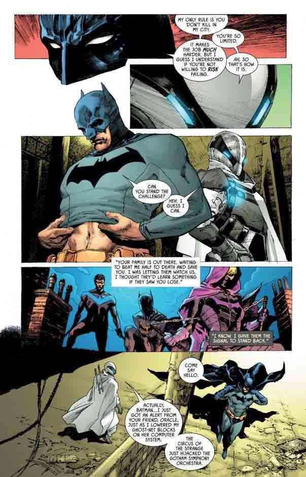 ملاقات گوست میکر با اعضای خانواده بتمن در مجموعه batman