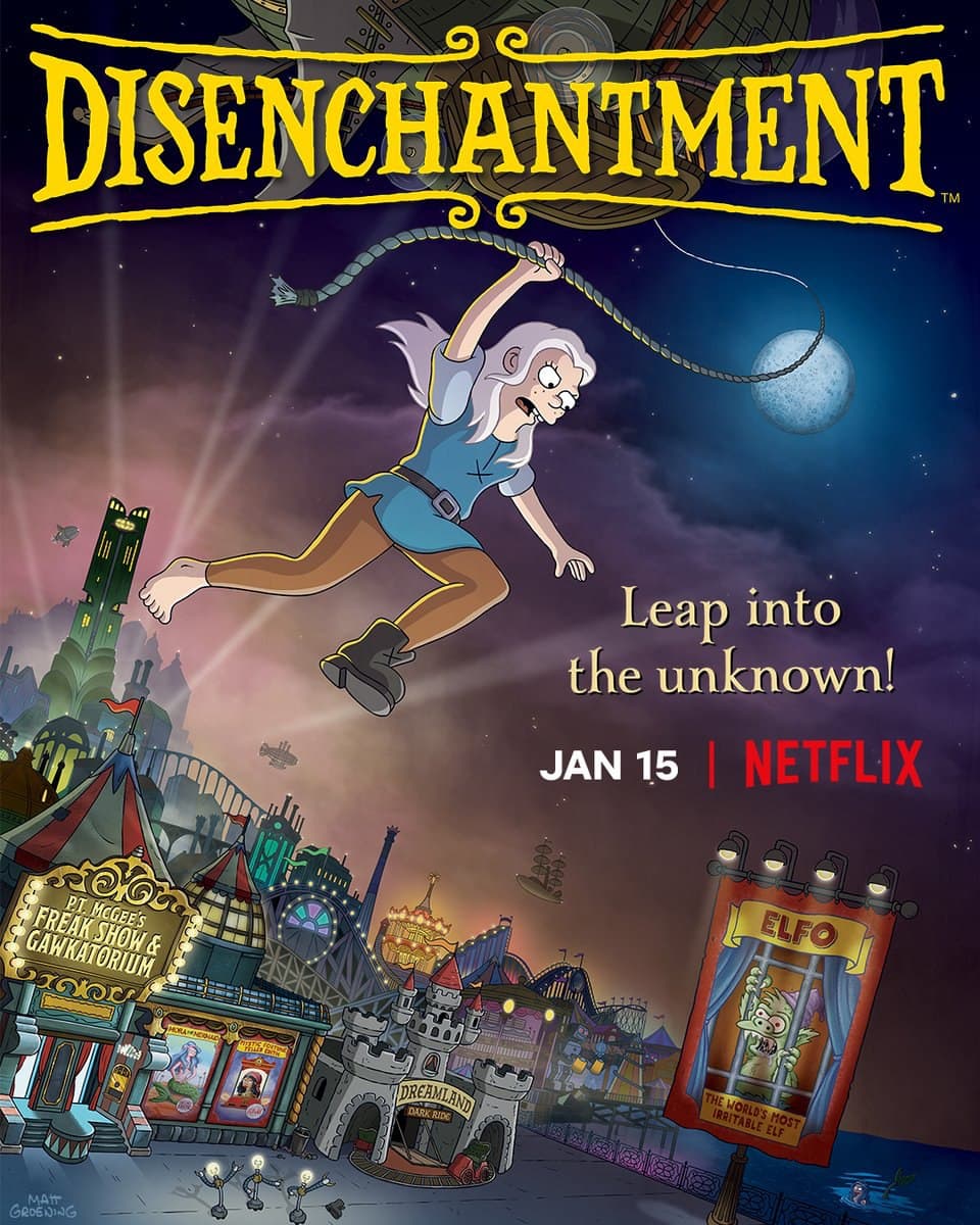 پوستر فصل سوم سریال Disenchantment