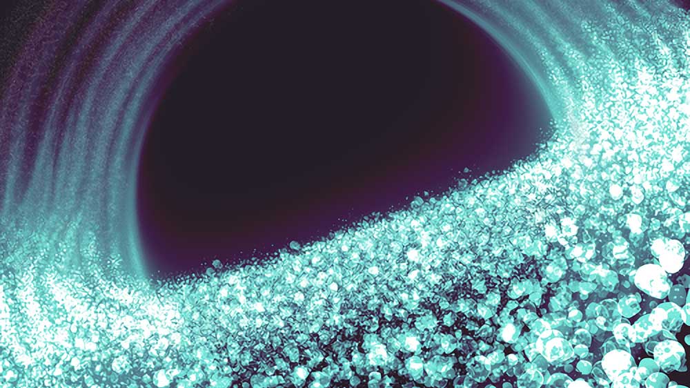 طرح هنری و عجیب سیاه چاله در فیلم Event Horizon