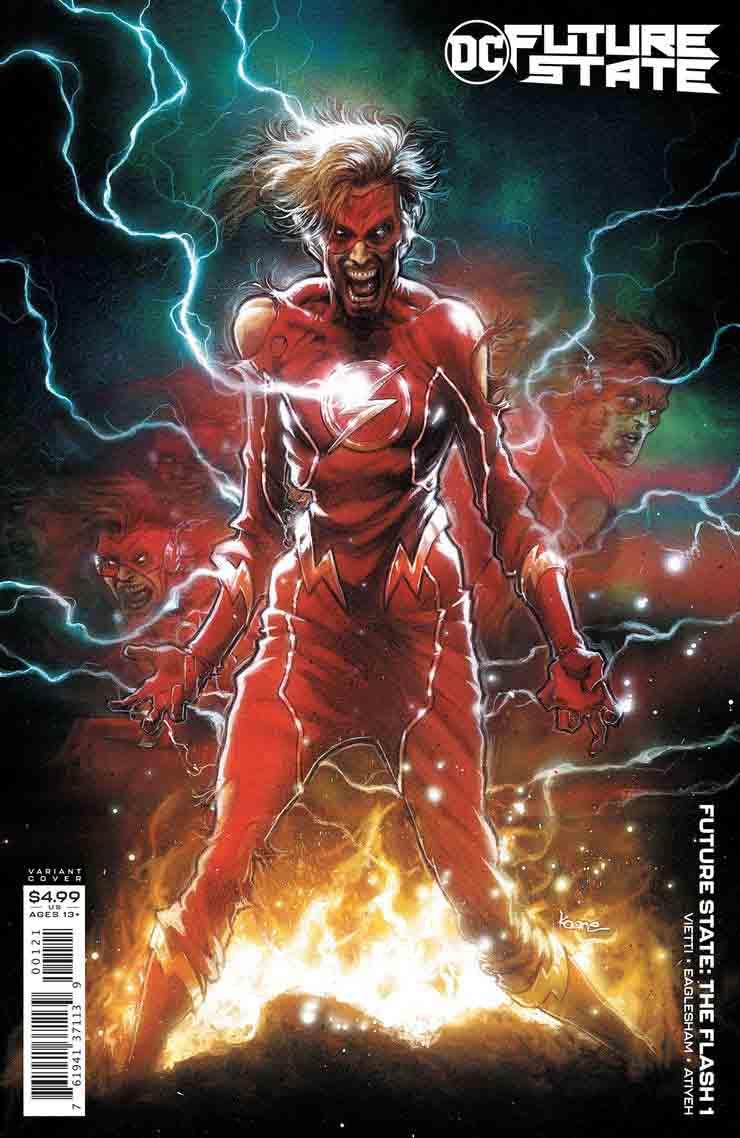 شخصیت والی وست تسخیر شده روی جلد سری کتاب کمیک Future State: The Flash