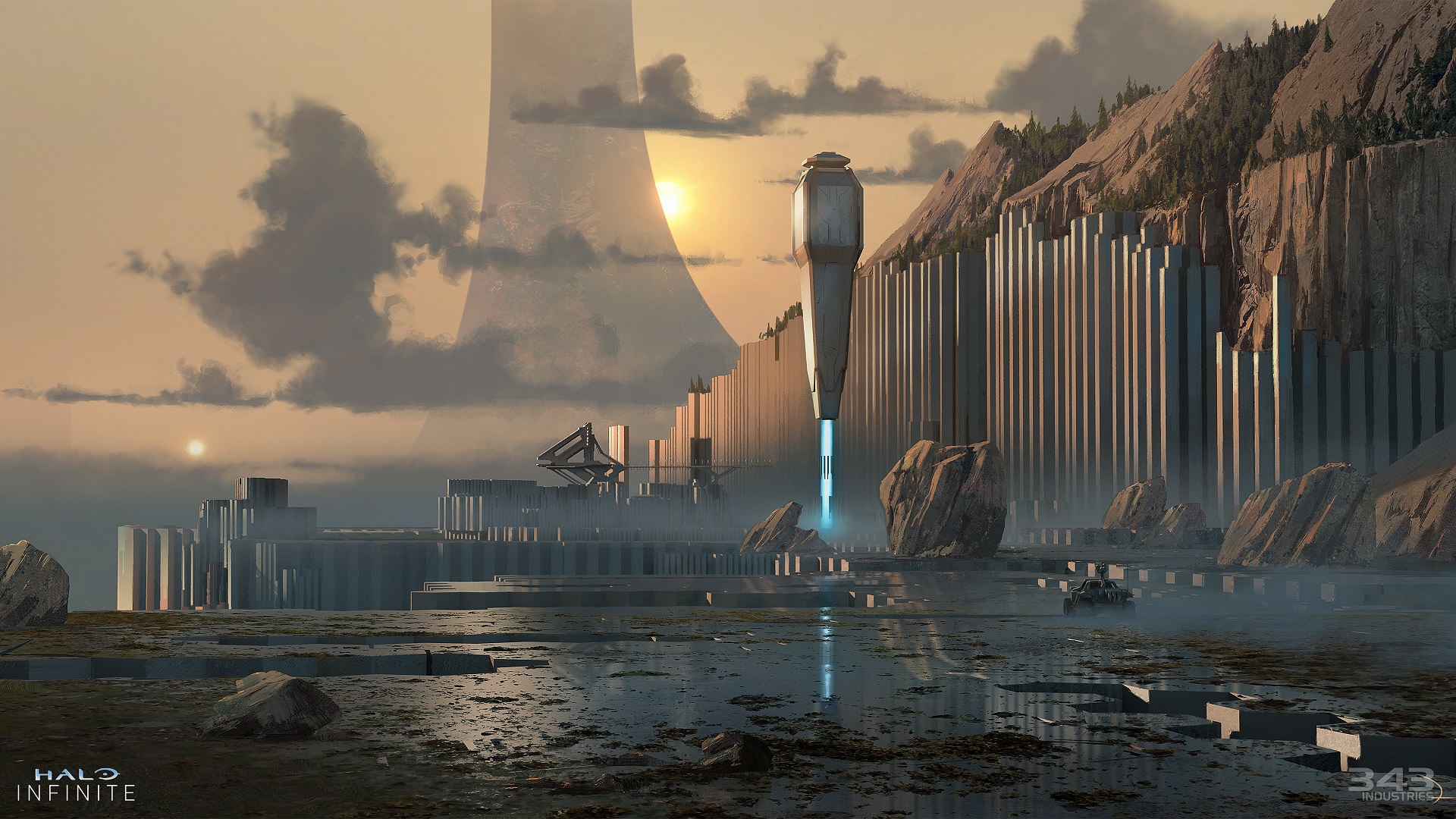 کانسپت هنری از کمپین داستانی بازی Halo Infinite