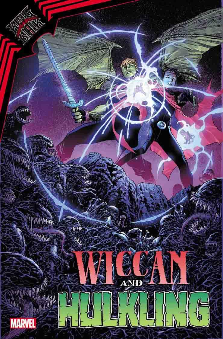 تصویر جلد کمیک تک قسمتی King in Black: Wiccan and Hulking