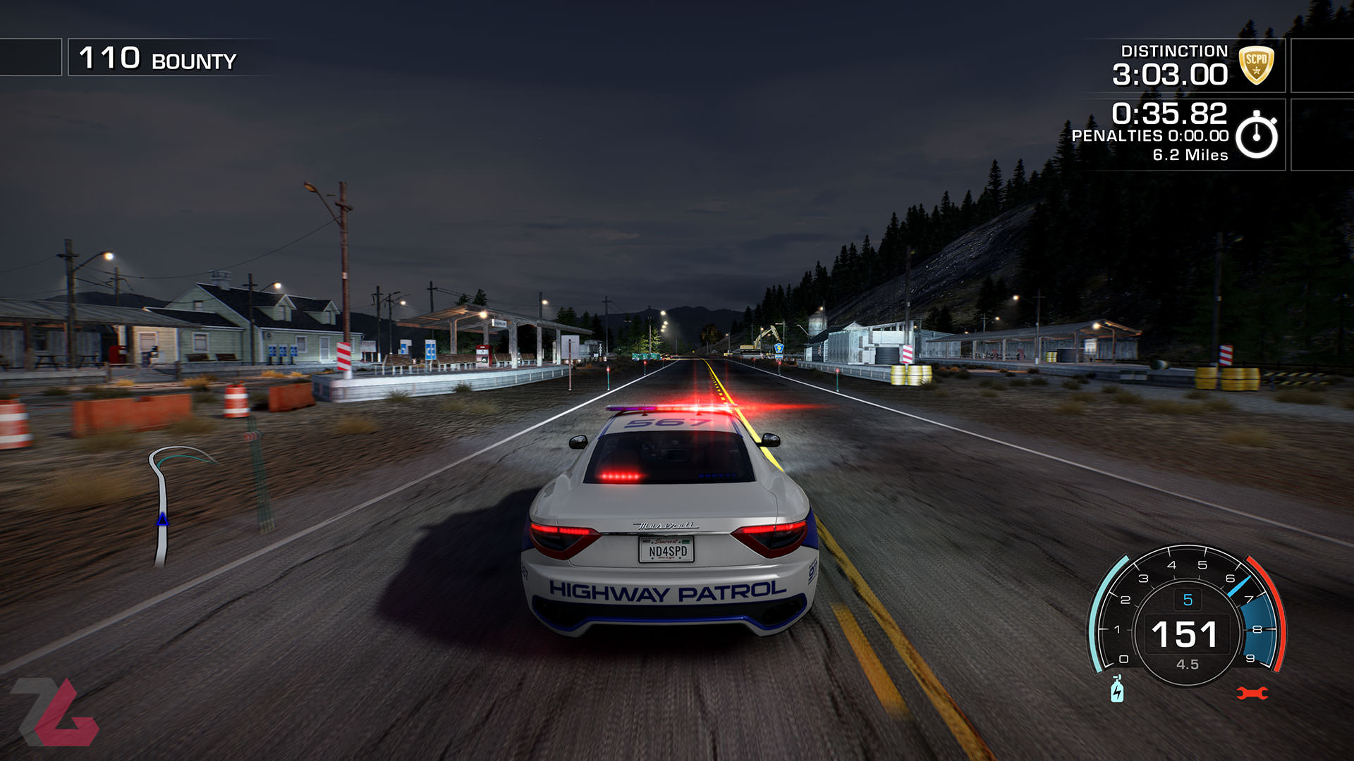 مسابقات Preview با ماشین پلیس در Need for Speed Hot Pursuit Remastered