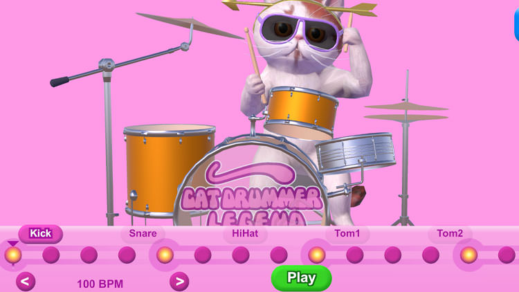 Cat Drummer Legend