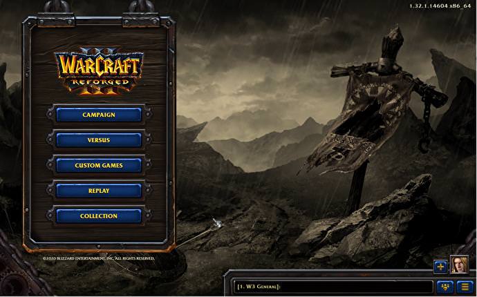 Warcraft 3 Reforged Menus