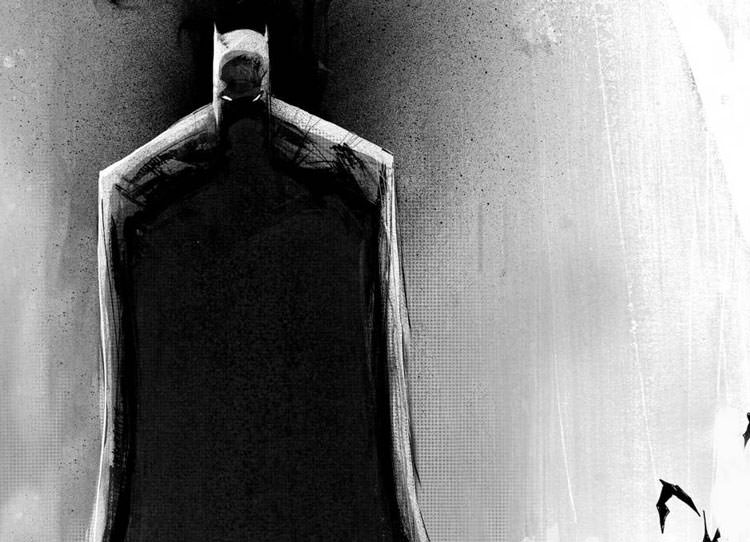 نقاشی سیاه و سفید خفن بتمن در کمیک Batman دی سی