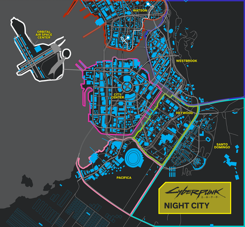 نقشه ی Cyberpunk