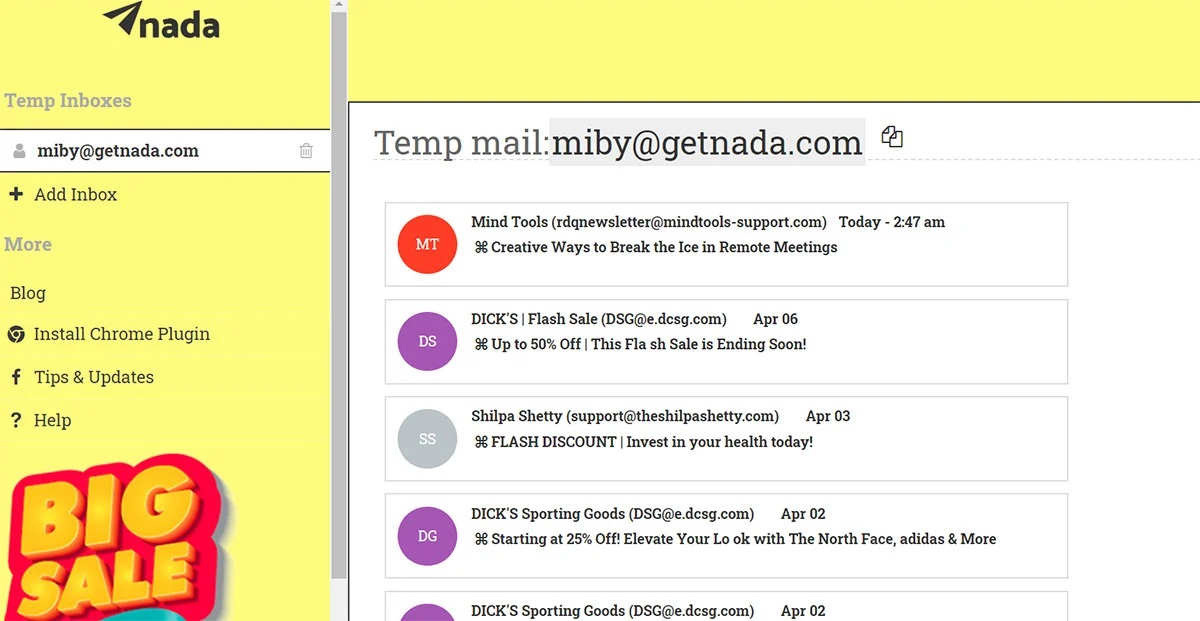  Airmail: ایمیل یکبار مصرف با آدرس تصادفی - مرحله اول
