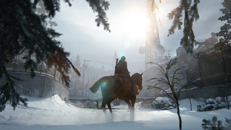 الی سوار اسب در برف بازی The Last of Us Part 2