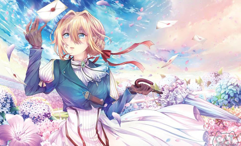 ویولت و نامه‌ی او در انیمه‌ی Violet Evergarden