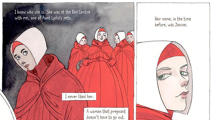 بخشی از رمان گرافیکی The Handmaid’s Tale: The Graphic Novel