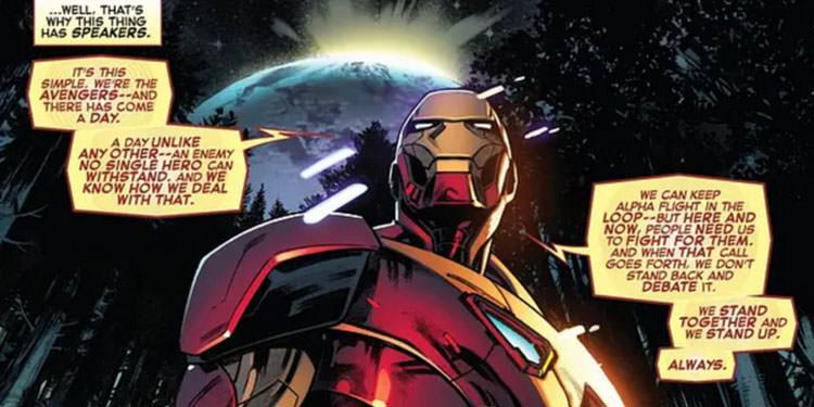 مخالفت آیرون من با کاپیتان مارول در کمیک Empyre: Avengers