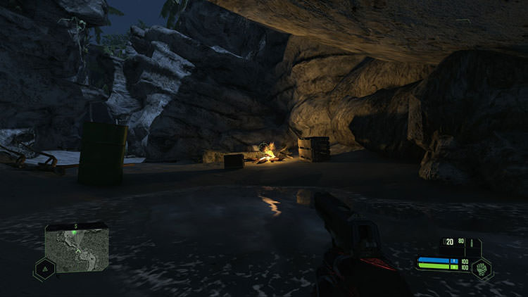 محیط‌های Crysis Remastered در شب