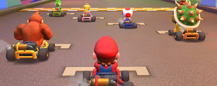 شروع مسابقه در Mario Kart Tour