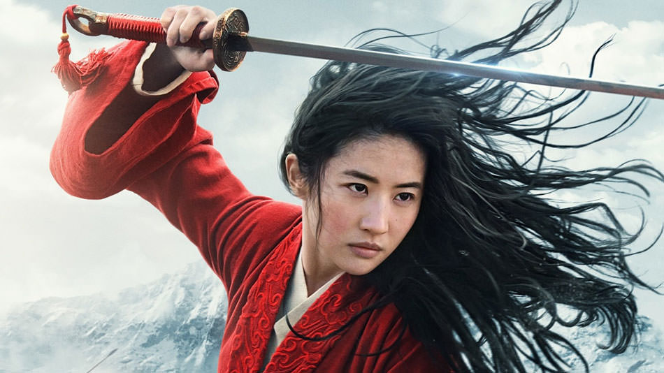 دختر چینی در حال شمشیر زدن در فیلم مولان