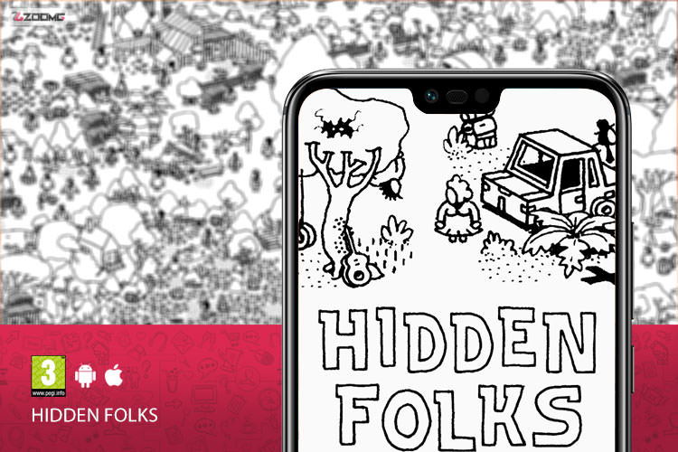 معرفی بازی موبایل Hidden Folks؛ در میان سیاه و سفید