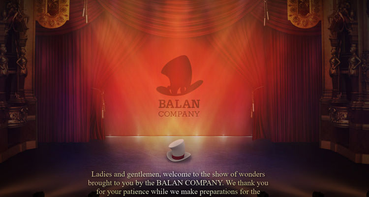 صفحه اصلی وبسایت استودیو Balan Company