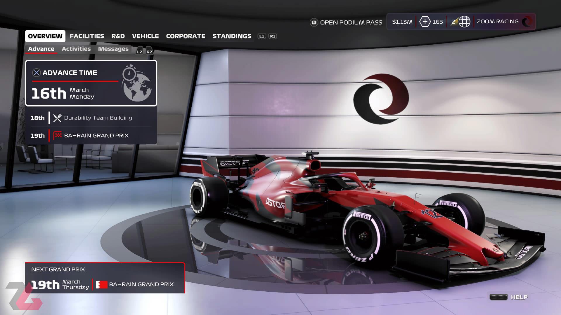 ماشین فرمول یک مسابقه گرند پریکس بحرین در F1 2020